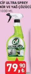 CİF ULTRA SPREY KİR VE YAĞ ÇÖZÜCÜ 1000 ML fiyat ve kampanya bilgisi
